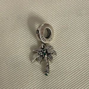 Pandora palm tree and coconuts charm